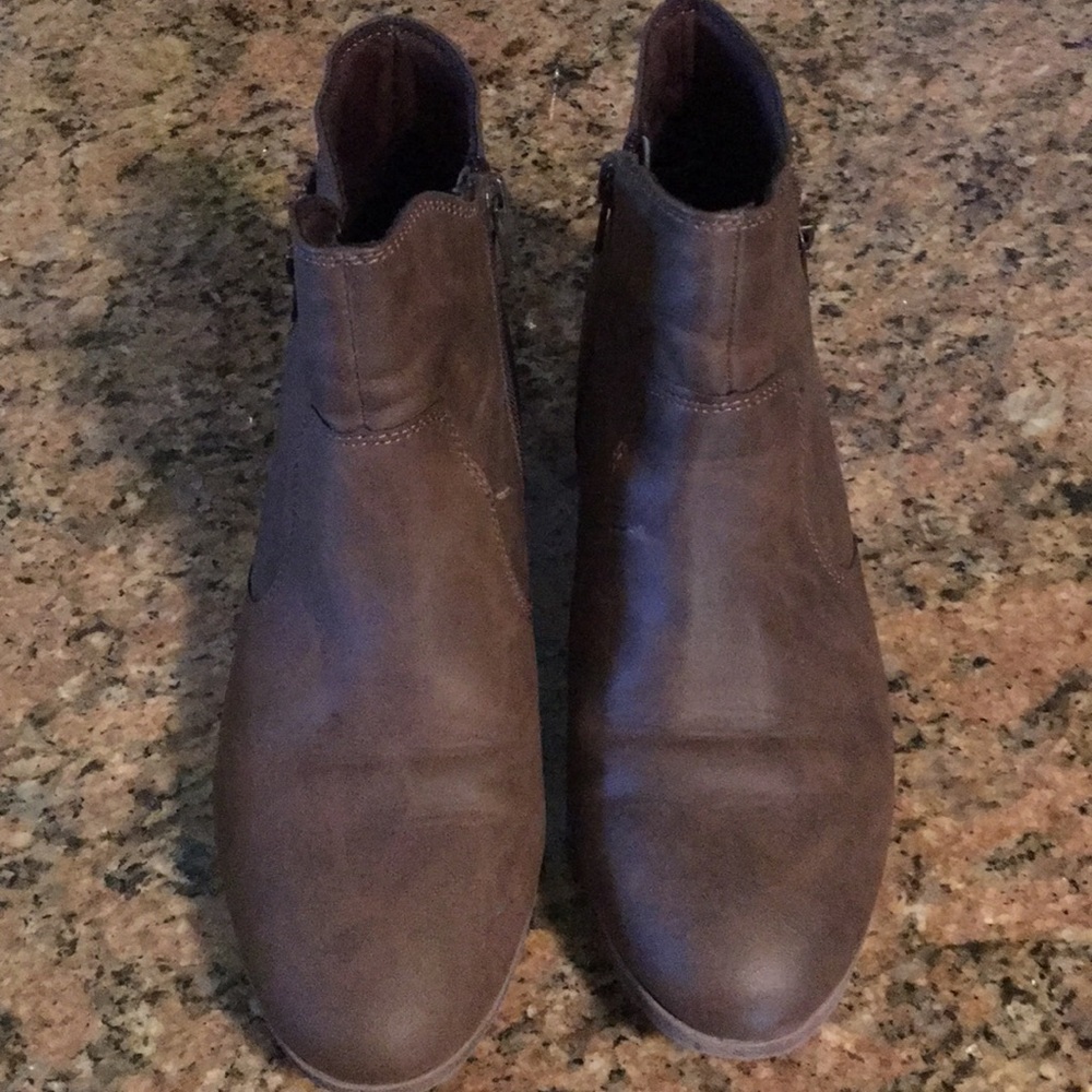 Brown booties